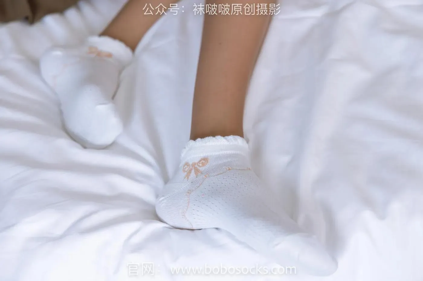 [BoBoSocks袜啵啵]NO.133 稚予-高跟长靴、白棉袜、咖啡丝 [140P]插图8
